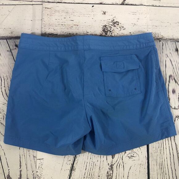 Lands' End Womens Blue Yellow Board Swim shorts size 12 - Picture 3 of 12